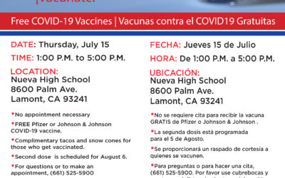 July 15th Vaccination Clinic