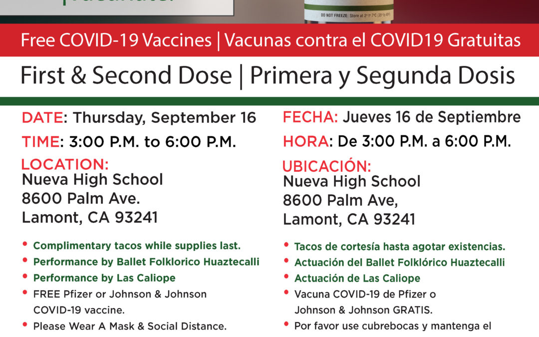 September 16th Vaccination Clinic